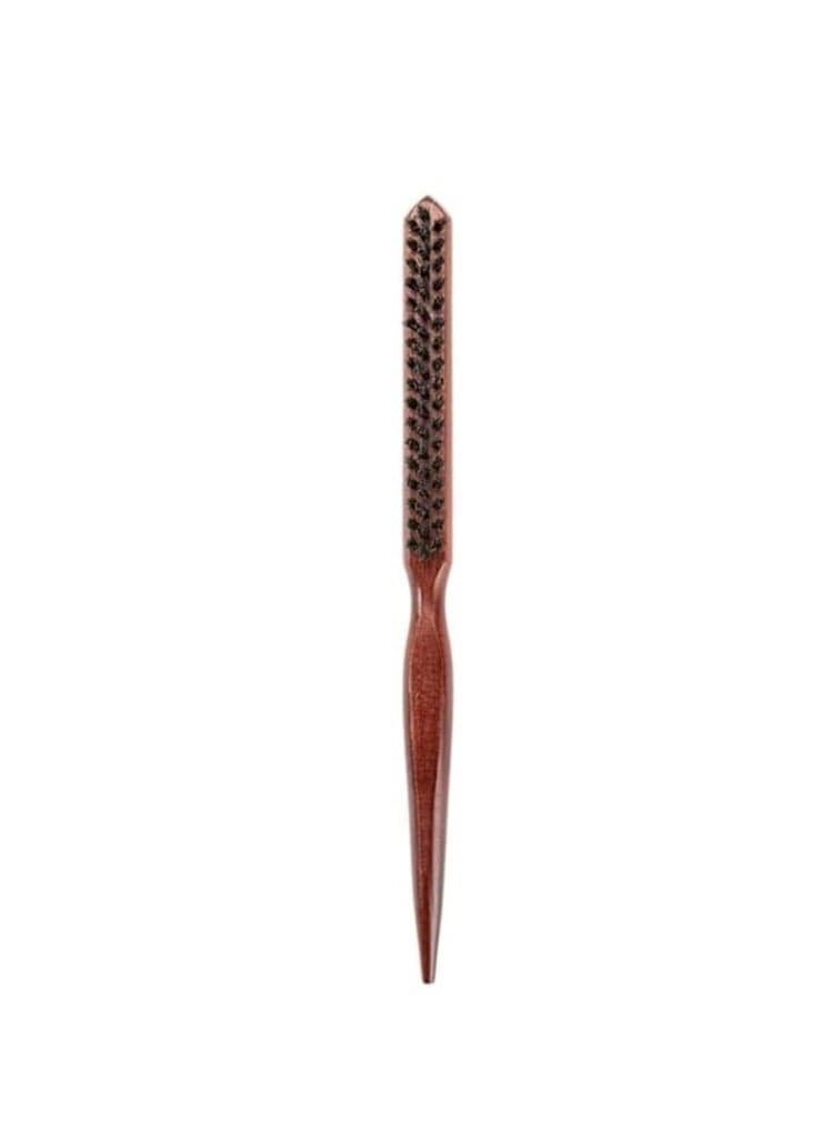 Wooden Baby Hair & Edge Styling Brush with Dense Bristles for Precise Hairline Styling (٧)