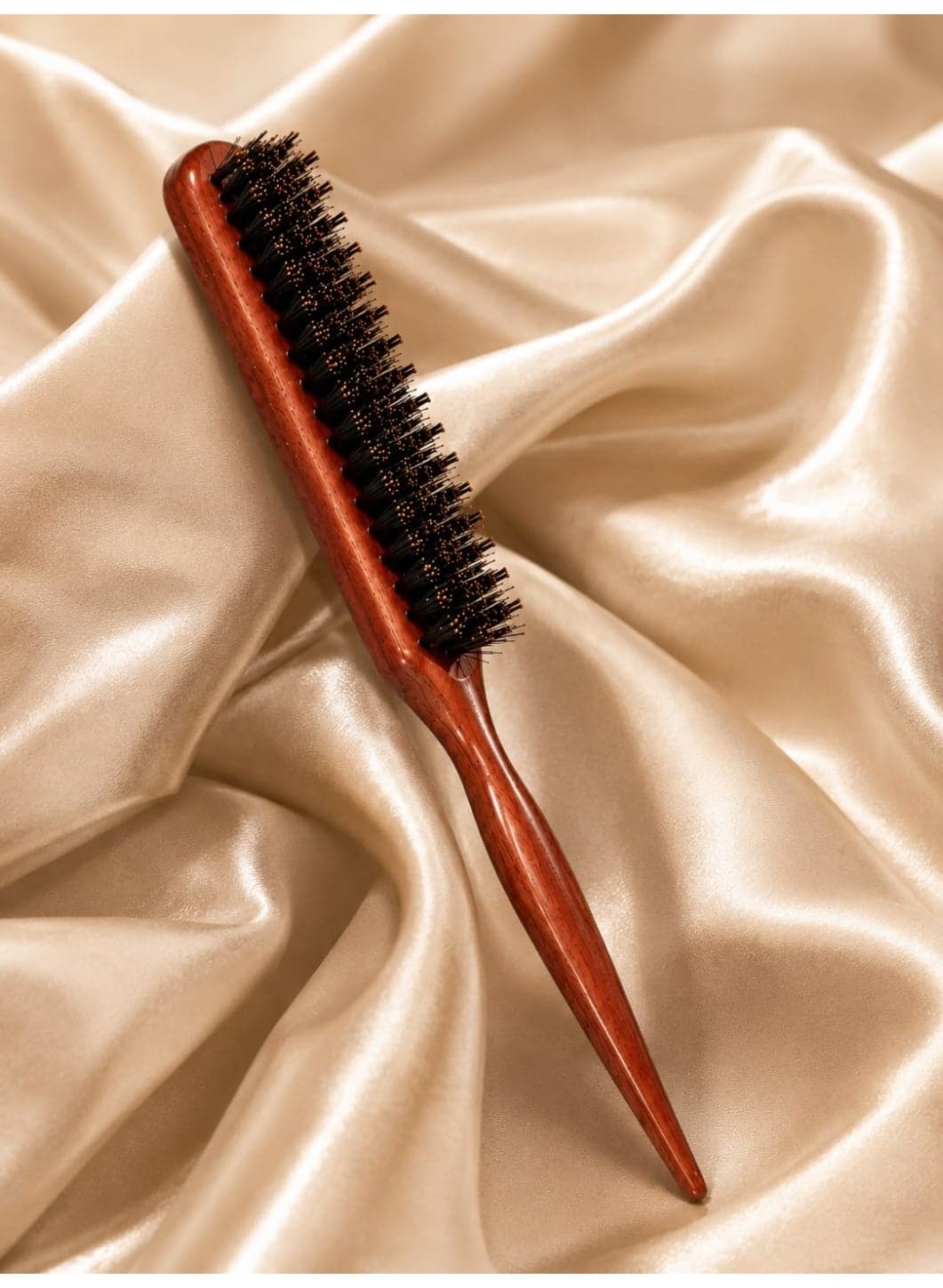 Wooden Baby Hair & Edge Styling Brush with Dense Bristles for Precise Hairline Styling