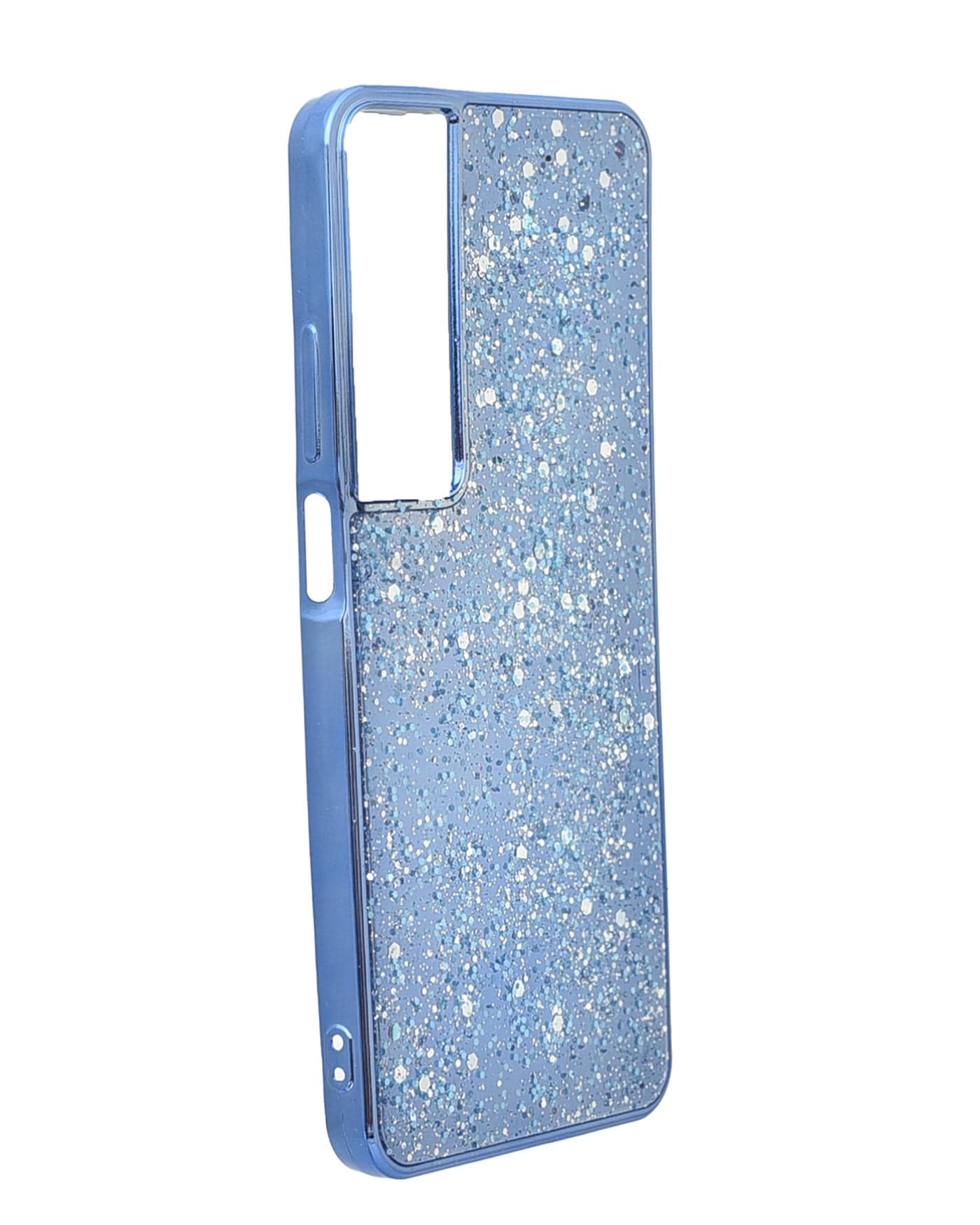 Glitter Plastic Phone Case for Realme C65 - Blue Cases & Covers (٢)