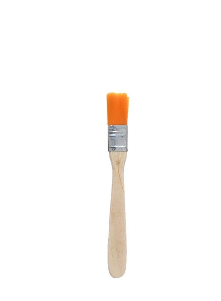 Keep Smiling Gesso Flat Paint Brush Set With Ergonomic Wooden Handles Orange 4 Pieces Artist Series Arts & Craft Brushes (٥)
