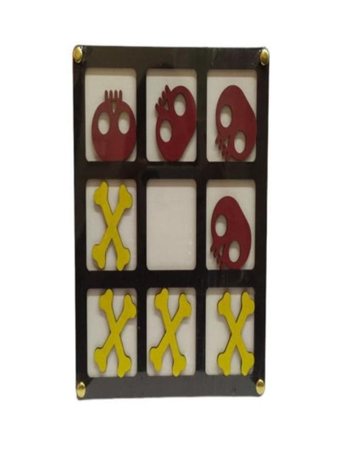 Wooden Board Tic TAC Toe Game XO Table Toy Educational For Adult Kids