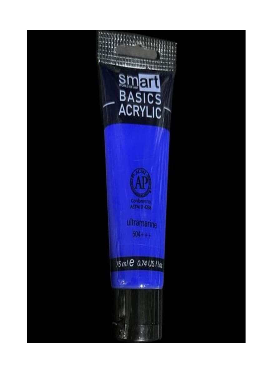 Smart Acrylic 75ml Tube - Ultramarine ( Basic Color ) 504 +++ Paints & Finishes