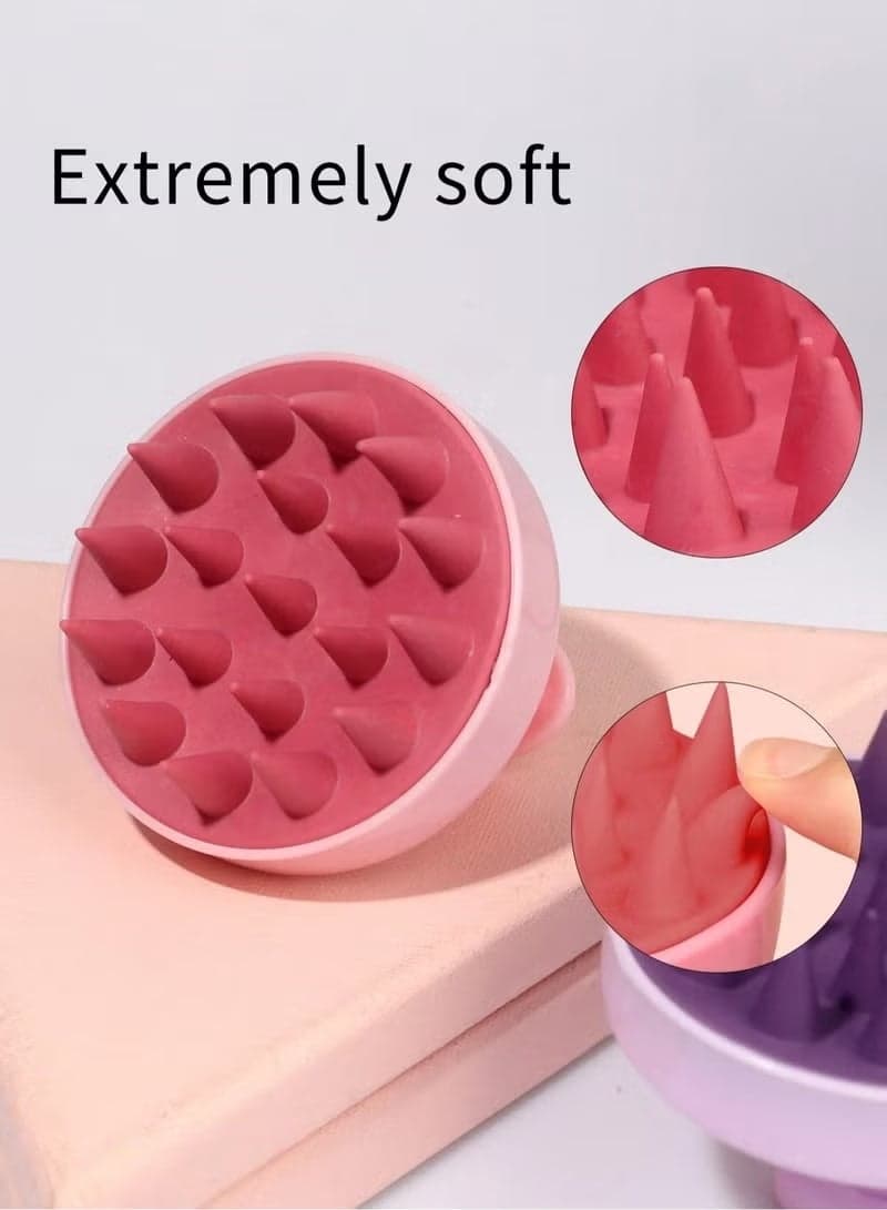 Scalp Massage Brush for Hair Washing – Deep Cleaning & Hair Care Tool (Color May Vary) (٤)