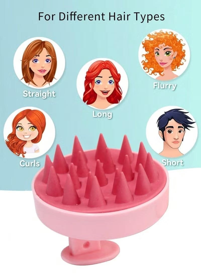 Scalp Massage Brush for Hair Washing – Deep Cleaning & Hair Care Tool (Color May Vary) (٢)
