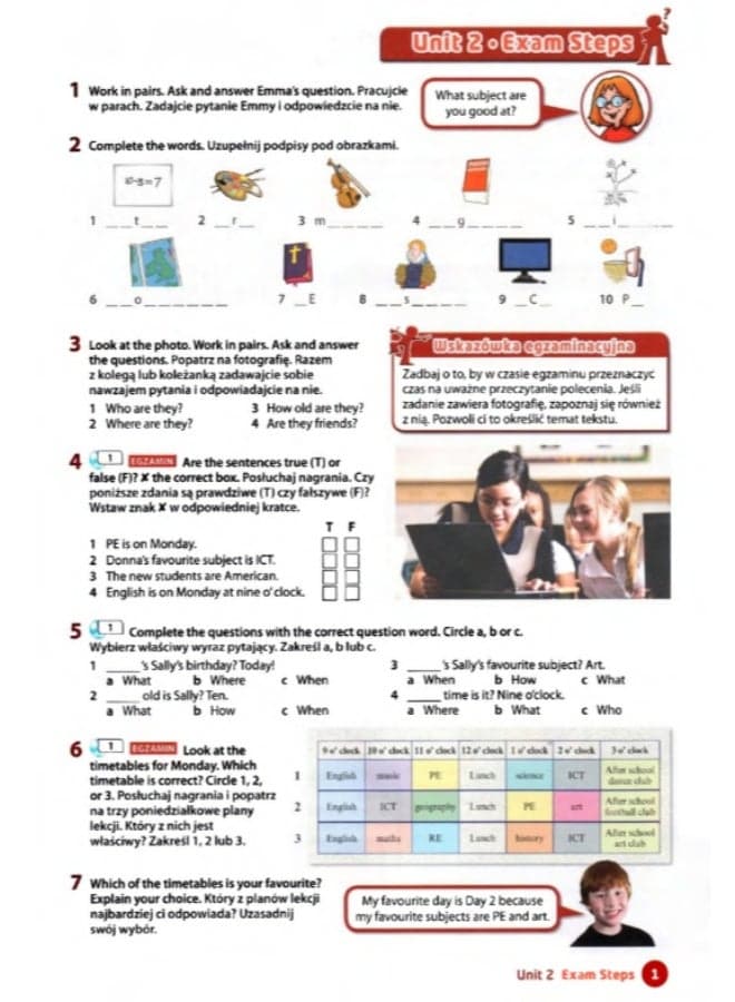Oxford Steps in English - Level 1 Exam Practice Book/Kit (Course for Polish Schools) Primary School (٢)