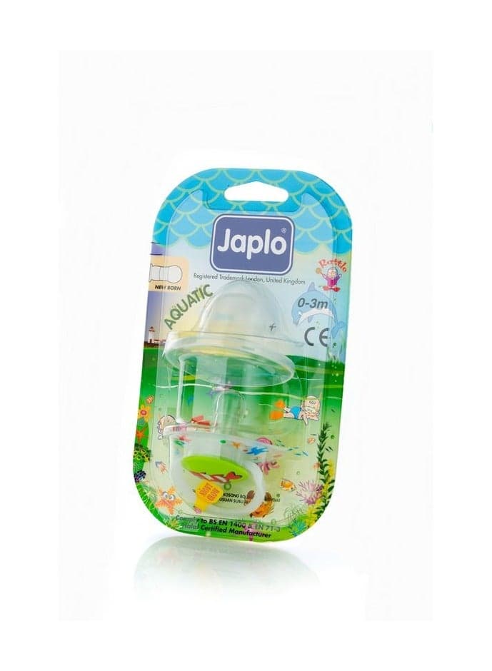 Japlo Aquatic new born 0-3 M soother (Pacifier with cover & Glow In The Dark) (٢)
