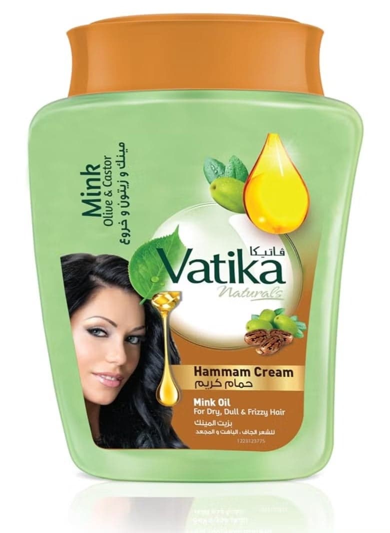 Vatika Naturals Bath Cream with Mink and Olive Oil - 225g Hair & Scalp Treatments Masks