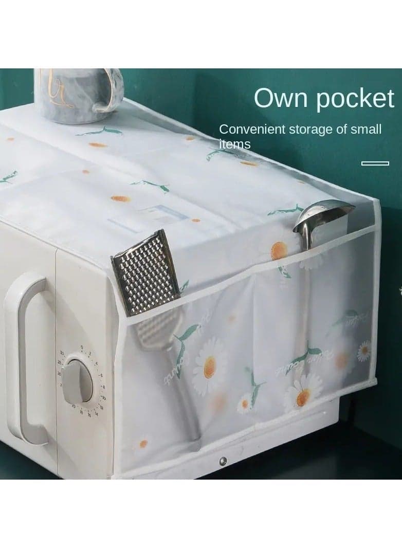 1pc Pocket Design Microwave Cover, Waterproof, Dustproof and Stainproof 85*35cm Kitchen Storage Accessories (٧)