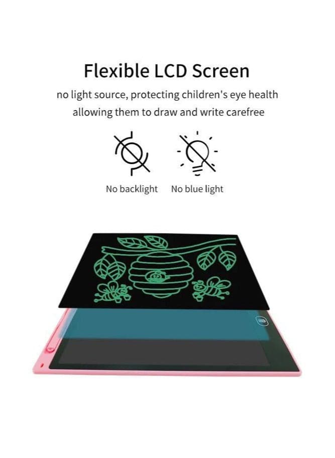 8.5 Inch LCD Writing Tablet for Kids, Colorful Drawing Board with One-Click Erase, Lock and Stylus, Reusable Writing Board for Ages 3-12. Reading & Writing (6)