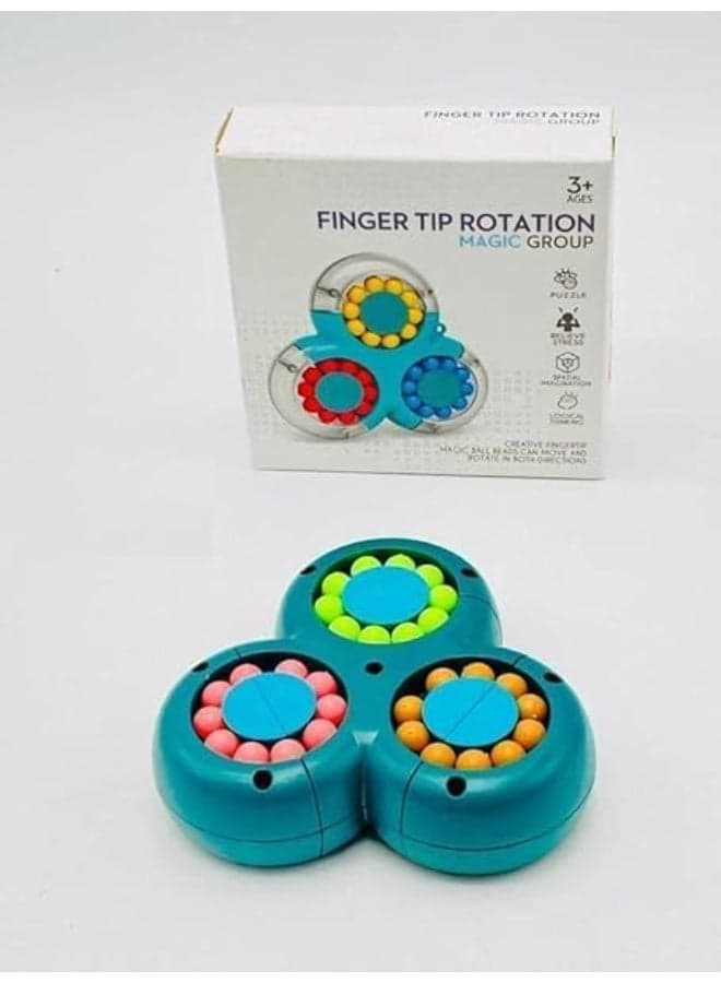 tabletop Finger Tip Rotation Magic Group, 3 Colourful Puzzle Spheres Board Games