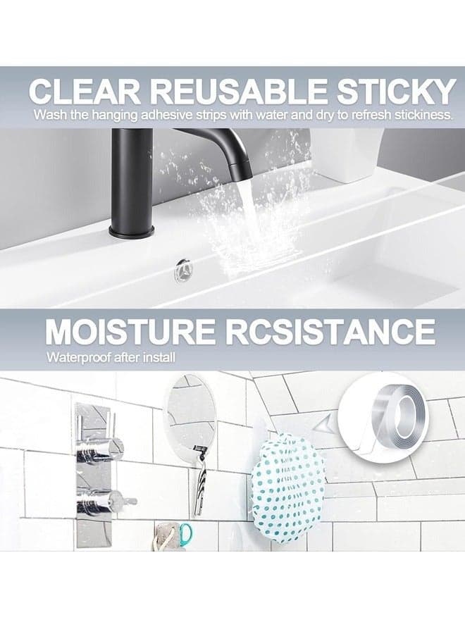 Heavy Duty Double-Sided Nano Tape, 5M Strong Multi-Purpose Mounting Tape, Extra Large Double-Sided Nano Mounting Tape, Clear and Durable Adhesive Wall Tape, Multi-Purpose Picture Hanging Strips for Home and Office (4)