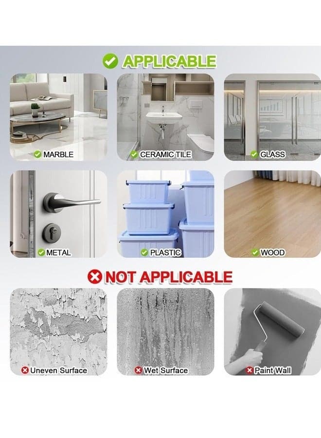 Heavy Duty Double-Sided Nano Tape, 5M Strong Multi-Purpose Mounting Tape, Extra Large Double-Sided Nano Mounting Tape, Clear and Durable Adhesive Wall Tape, Multi-Purpose Picture Hanging Strips for Home and Office (7)