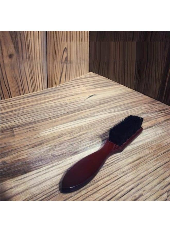 Men's wooden beard brush with natural bristles – a brush for styling, straightening, and distributing beard oil and balm – a beard care tool to stimulate hair growth and detangle. Beard & Mustache Care (٦)