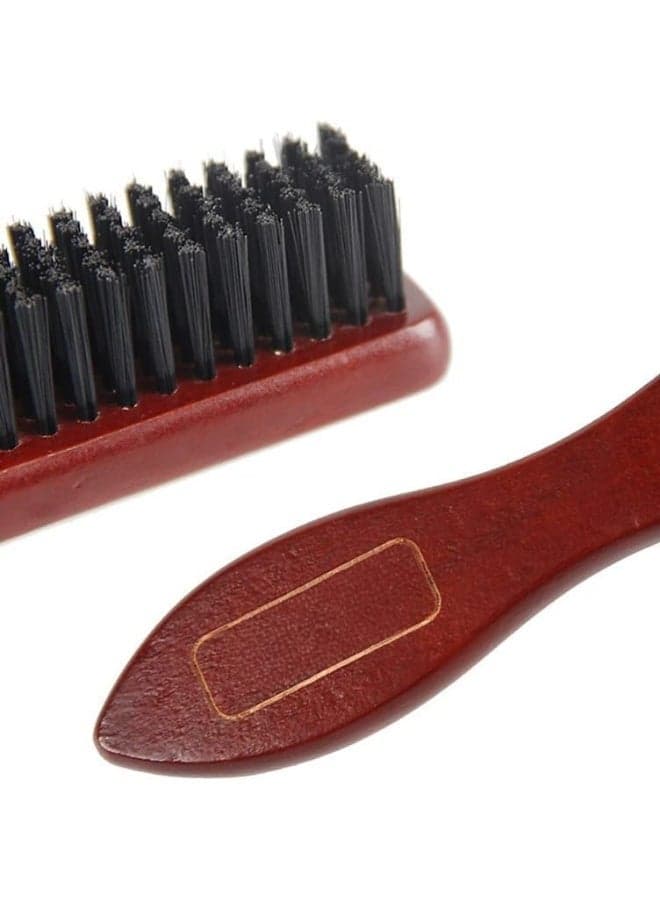 Men's wooden beard brush with natural bristles – a brush for styling, straightening, and distributing beard oil and balm – a beard care tool to stimulate hair growth and detangle. Beard & Mustache Care (٤)