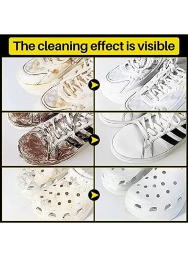 Shoe Shine Wipes Quick Cleaning Wet Wipes for Sneakers Shoes Sandals Leather Shoes Travel-Friendly Shoe Cleaner for Dirt Removal and Polishing Fast and Convenient Shoe Care Solution - 80pcs (٥)