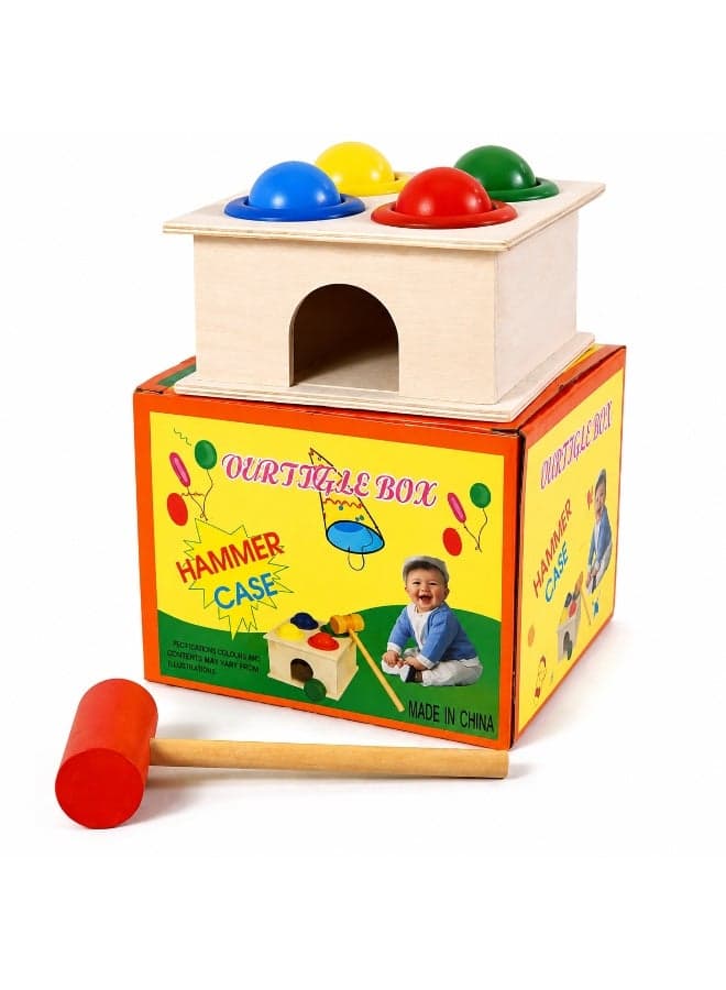 Wooden Hammering Box Toy – Color Matching and Hand-Eye Coordination Activity Hammering & Pounding Toys