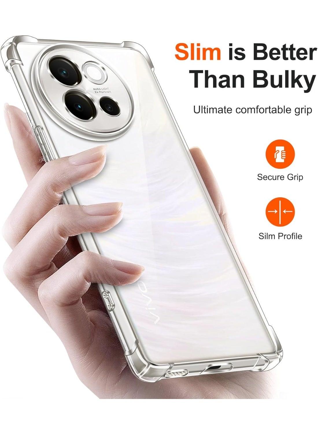 Transparent Shockproof Case Compatible with Vivo V40 Lite Cases & Covers (6)