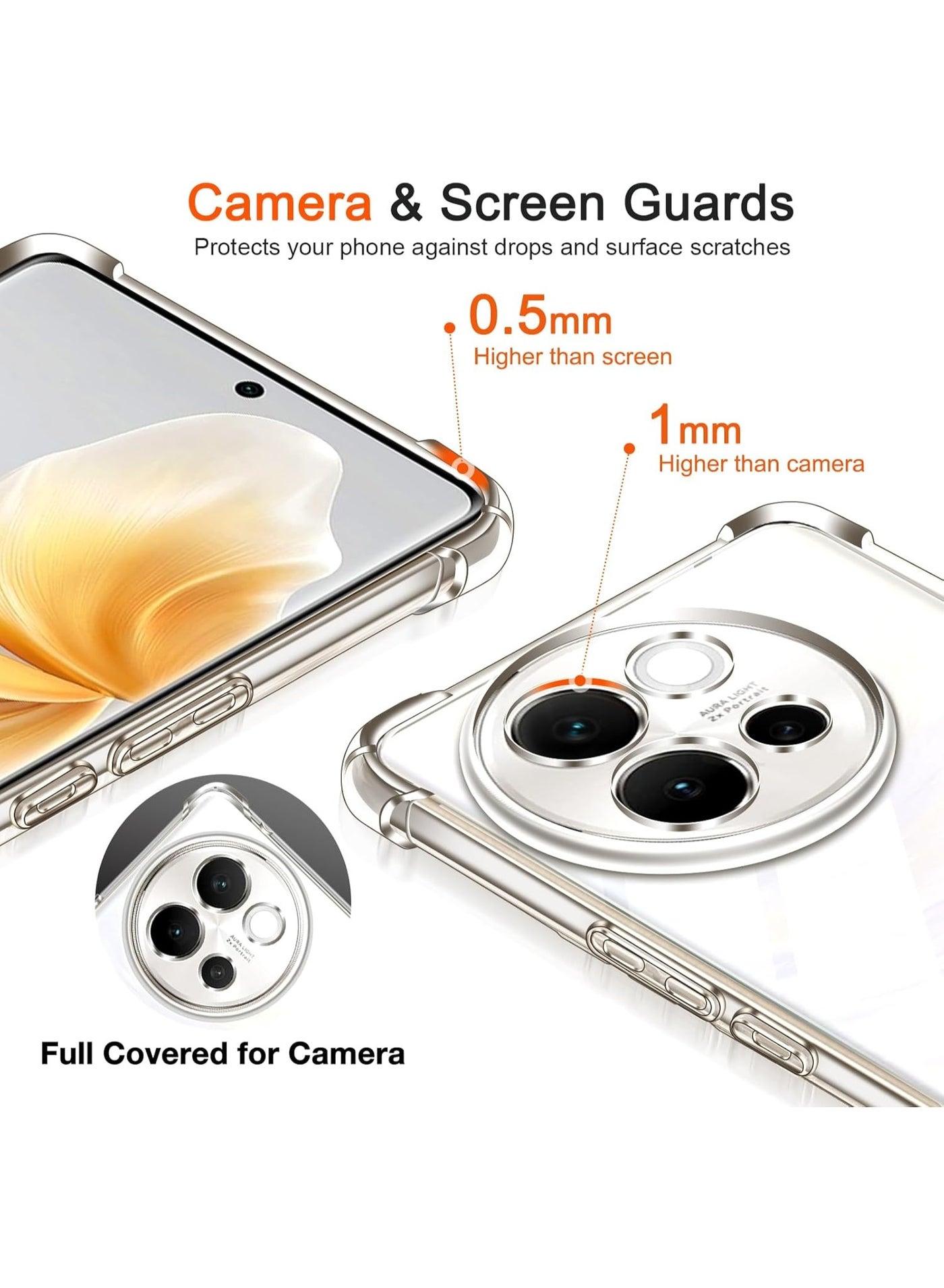 Transparent Shockproof Case Compatible with Vivo V40 Lite Cases & Covers (7)
