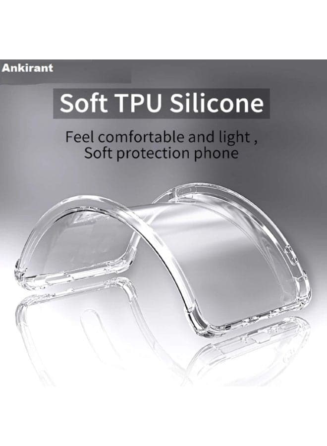Protective case for Realme 15 Pro 5G mobile, transparent and soft, made of thermoplastic polyurethane and silicone, shock-absorbing with reinforced corners and full camera protection (7)