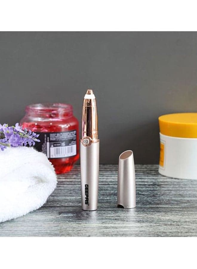 Eyebrow Trimmer- GLS86040, Ergonomic Design With Precision Tip And Comfortable Grip, Equipped Built-In Light Indicator Rose Gold Personal Care (٤)