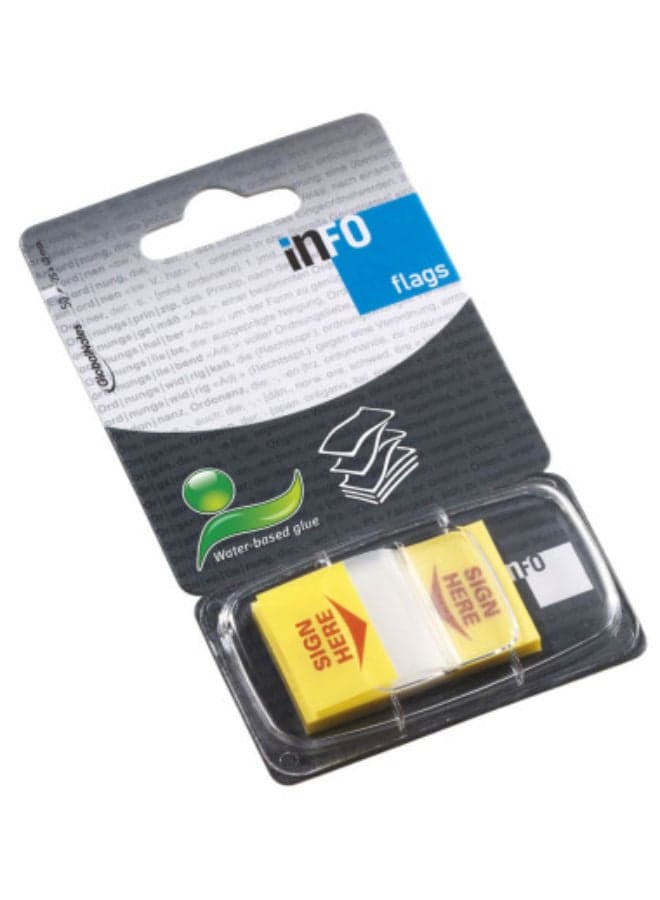 7729-11 Sticky Flags Dispenser, "Sign Here", incl. , 50 Sheets Sticky Notes (٢)