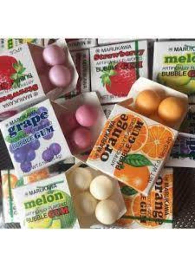 Marukawa Orange Bubble Gum – Pack of 12 | Classic Japanese Bubble Gum with Juicy Orange Flavor | Fun & Chewy Candy for Kids & Adults (4)