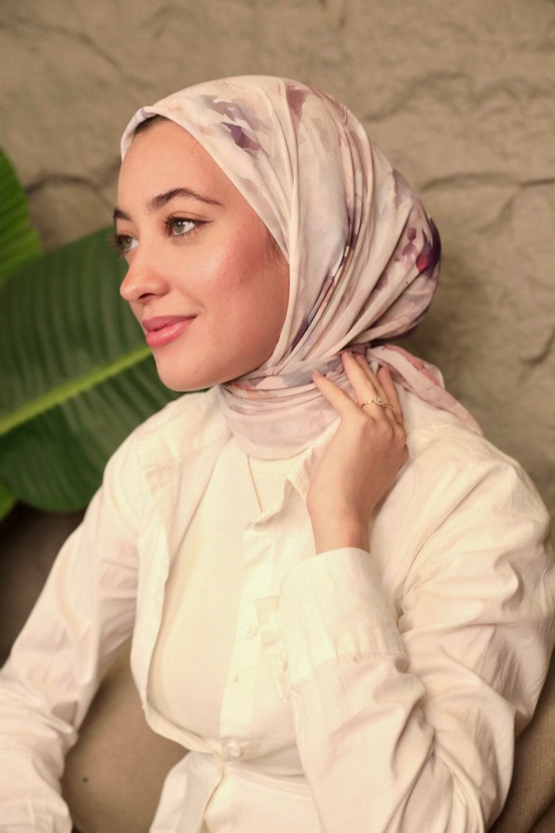 Women's Patterned Soft Chiffon Hijab Scarf Elegant Casual Wrap - Multicolour