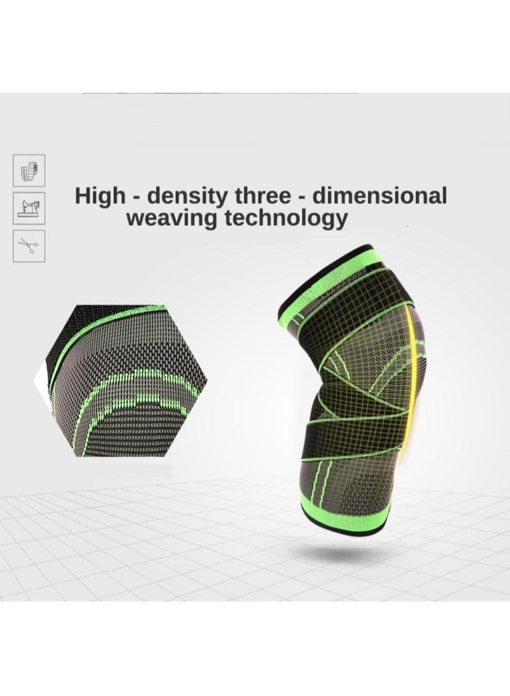Flexible knee brace for joint pain relief, 3XL – compression knee support band – suitable for sports and everyday use (٢)
