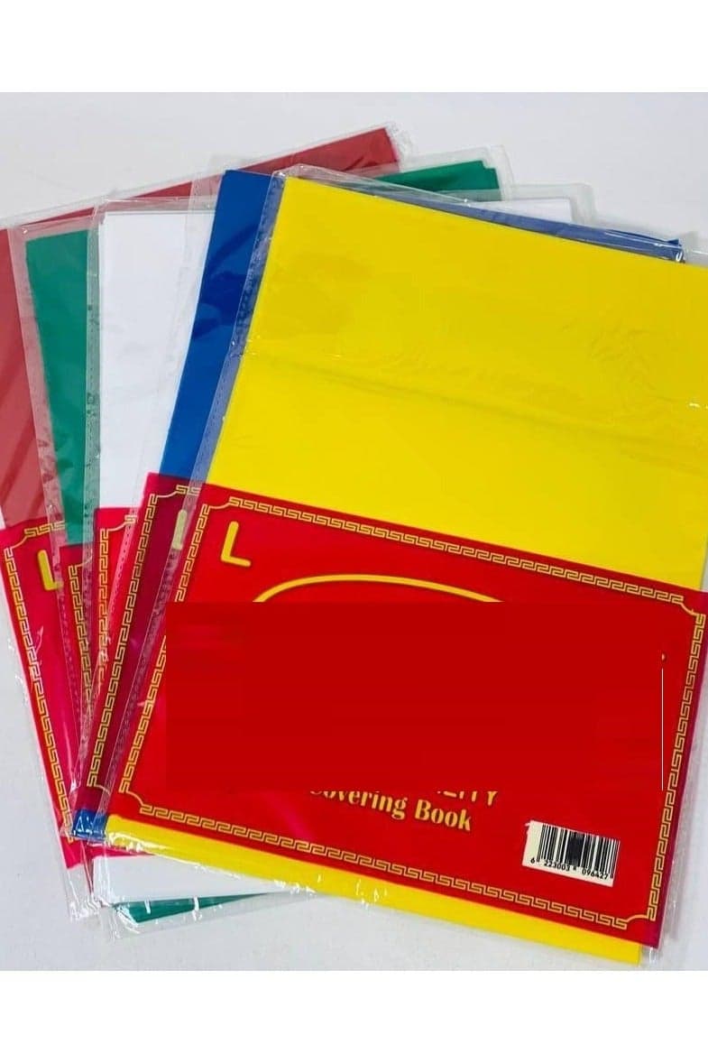 Large Glossy Notebook Cover Plastic Binder with Case: 10 Prima Lux Covers Red (٢)