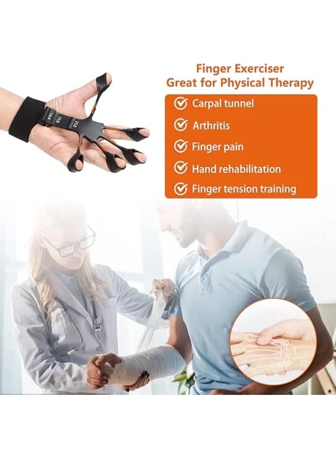 Adjustable silicone finger strengthening and exercise device – a flexible tool to improve grip and hand strength Grip Strengtheners (٧)
