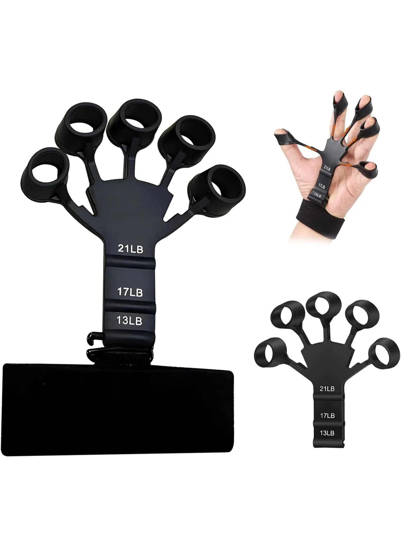 Adjustable silicone finger strengthening and exercise device – a flexible tool to improve grip and hand strength Grip Strengtheners (٦)