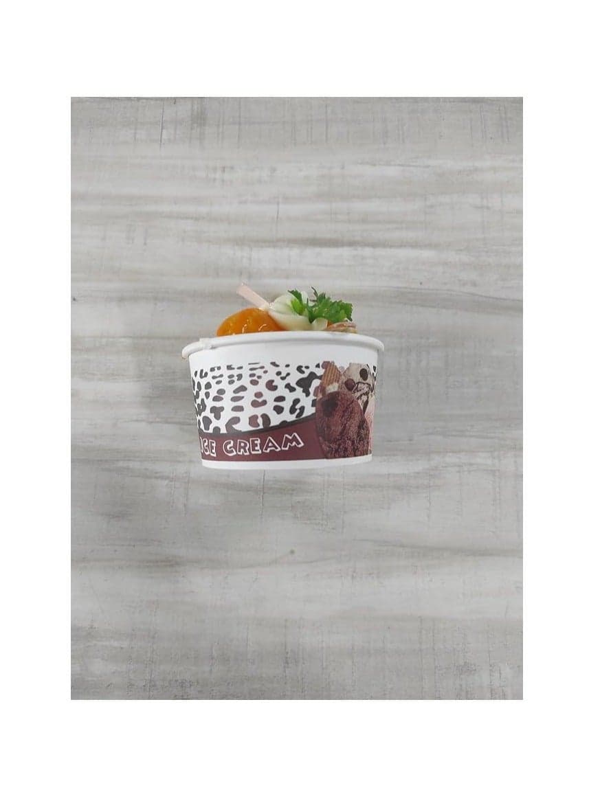 3D Real Resin Home Accessories Fridge Magnetic Stickers Fake Ice Cream Cup Magnetic Sticker Fridge Food Refrigerator Sticker Cute Magnetic Shapes (Ice Cream) Fridge Magnets (٢)