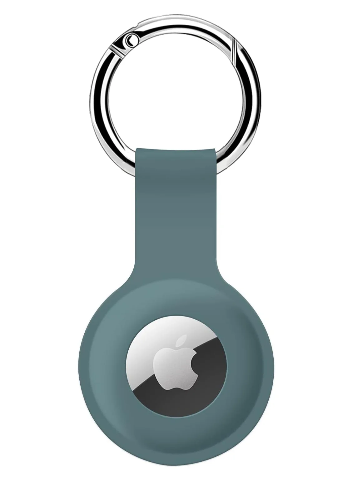 AirTag Holder Case- Silicone Case for AirTag Keyring for Keys, Bags, Luggage, Pet Collars - Anti-Lost and Scratch-Resistant Design for Apple Air Tags 2021(Teal) Fitness Tracker Cases
