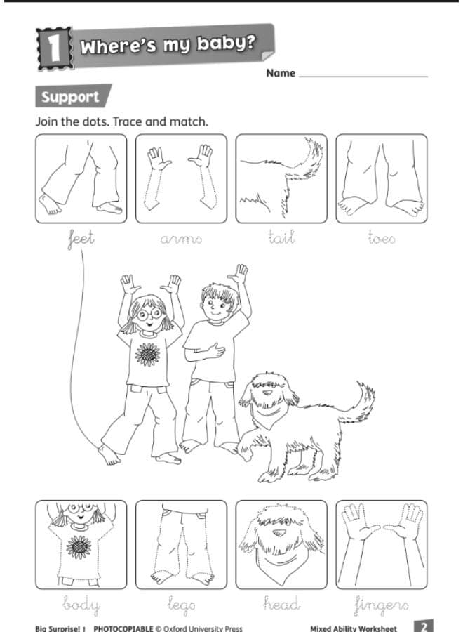 Oxford Big Surprise! - English Course for Primary Pupils level 1_worksheets Primary School (٣)