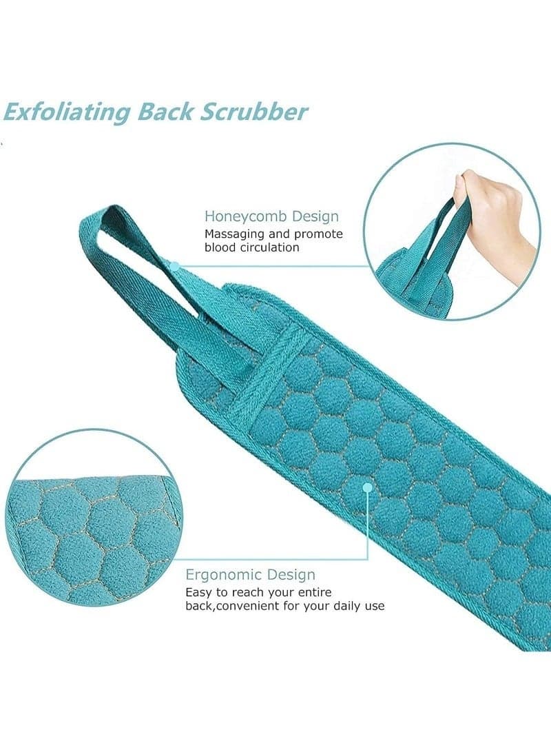 3-in-1 bath loofah set with high-quality materials, a coarse exfoliating glove to remove dirt and grease + a back loofah belt to scrub the back + a mesh sponge to make a rich soap lather. A body exfoliation and softening set to ensure perfect cleanliness and flawless skin. Durable design that withstands frequent use. Loofahs, Sponges & Poufs (8)