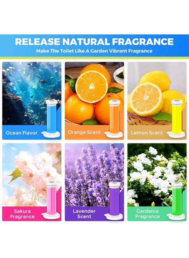 Refreshing Toilet Gel - Original with a fresh floral scent, removes limescale and stains, and freshens the air for all fragrances Toilet Cleaner Liquids (3)