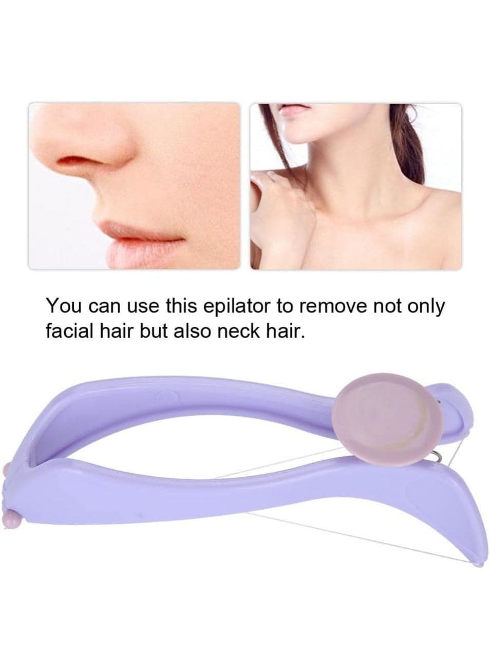 🪒Eyebrow, Face and Body Hair Remover for Women Eyebrow, Face and Body Hair Removal System Kit with Eyebrow Tweezers, Threading Hair Remover for Women Personal Care (12)