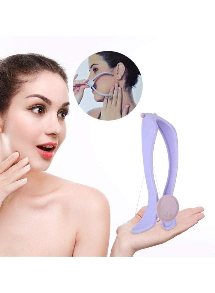 🪒Eyebrow, Face and Body Hair Remover for Women Eyebrow, Face and Body Hair Removal System Kit with Eyebrow Tweezers, Threading Hair Remover for Women Personal Care (8)