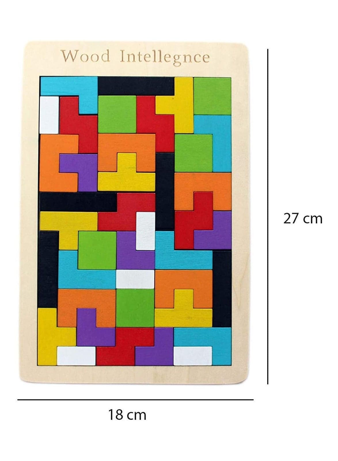 3D Wooden Puzzle for Brain Activation, Educational Picture Assembly Game for Kids and Adults, 40 Pieces for Skill Development and Fun. Jigsaw Puzzles (9)