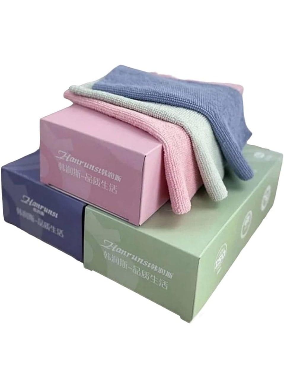 Multi-purpose microfiber cleaning wipes (reusable/disposable) - 1 pack of 20 wipes - random color selection Dish Cloths & Dish Towels