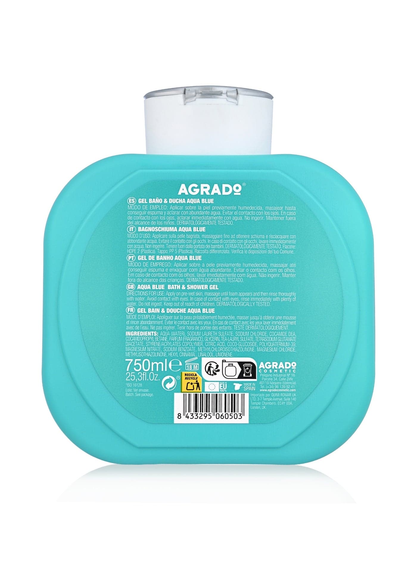 Aqua Shower Gel/ 750ml - Packaging May Vary Shower Gels & Body Wash (٣)