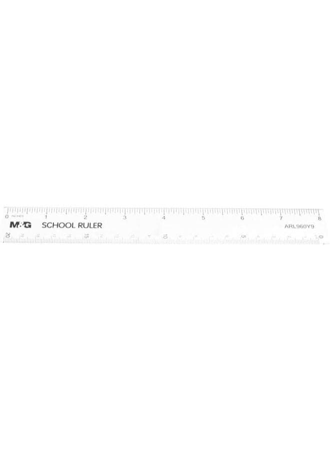 Plastic Ruler, Accurate and Lightweight Measurements, 20 cm Math Materials