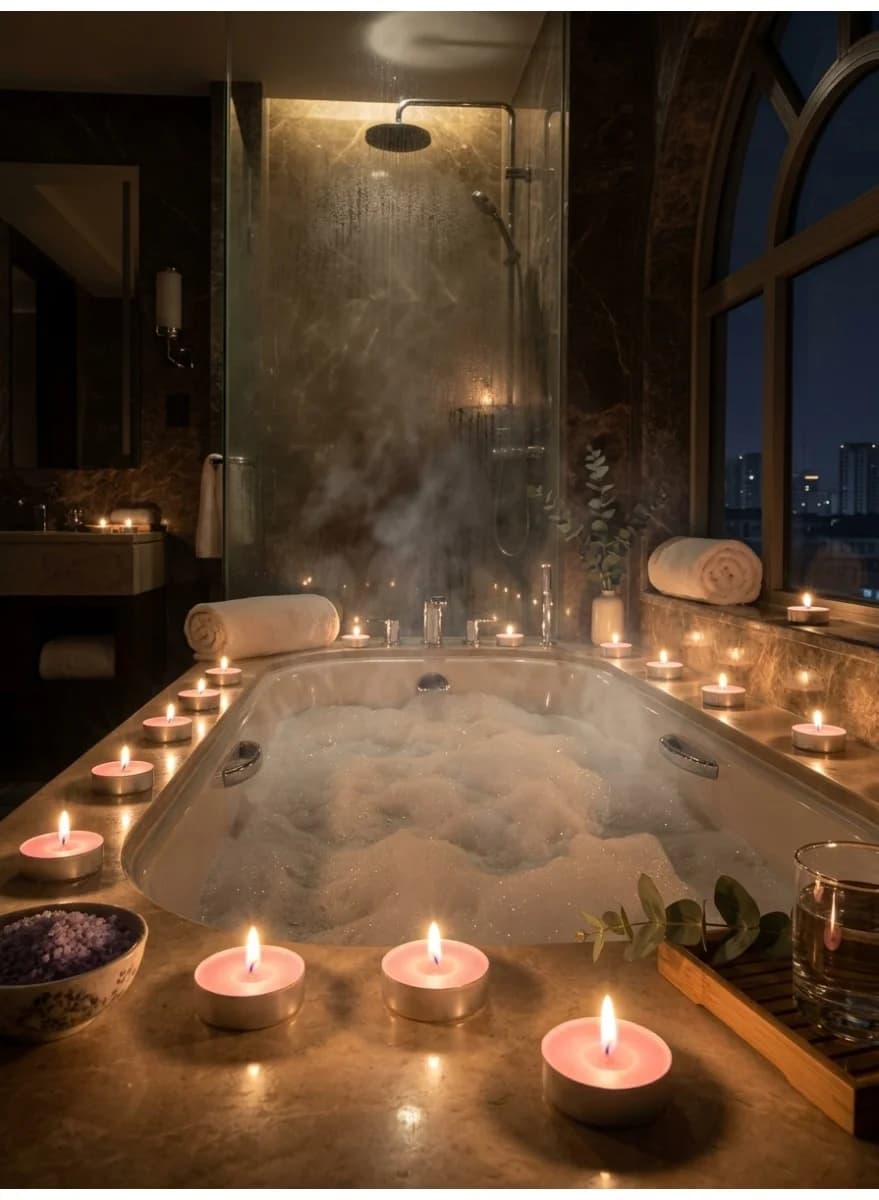 شموع تيلايت وردية فاخرة غير معطرة بأكواب ألومنيوم - عبوة من 10 Candles (٤)