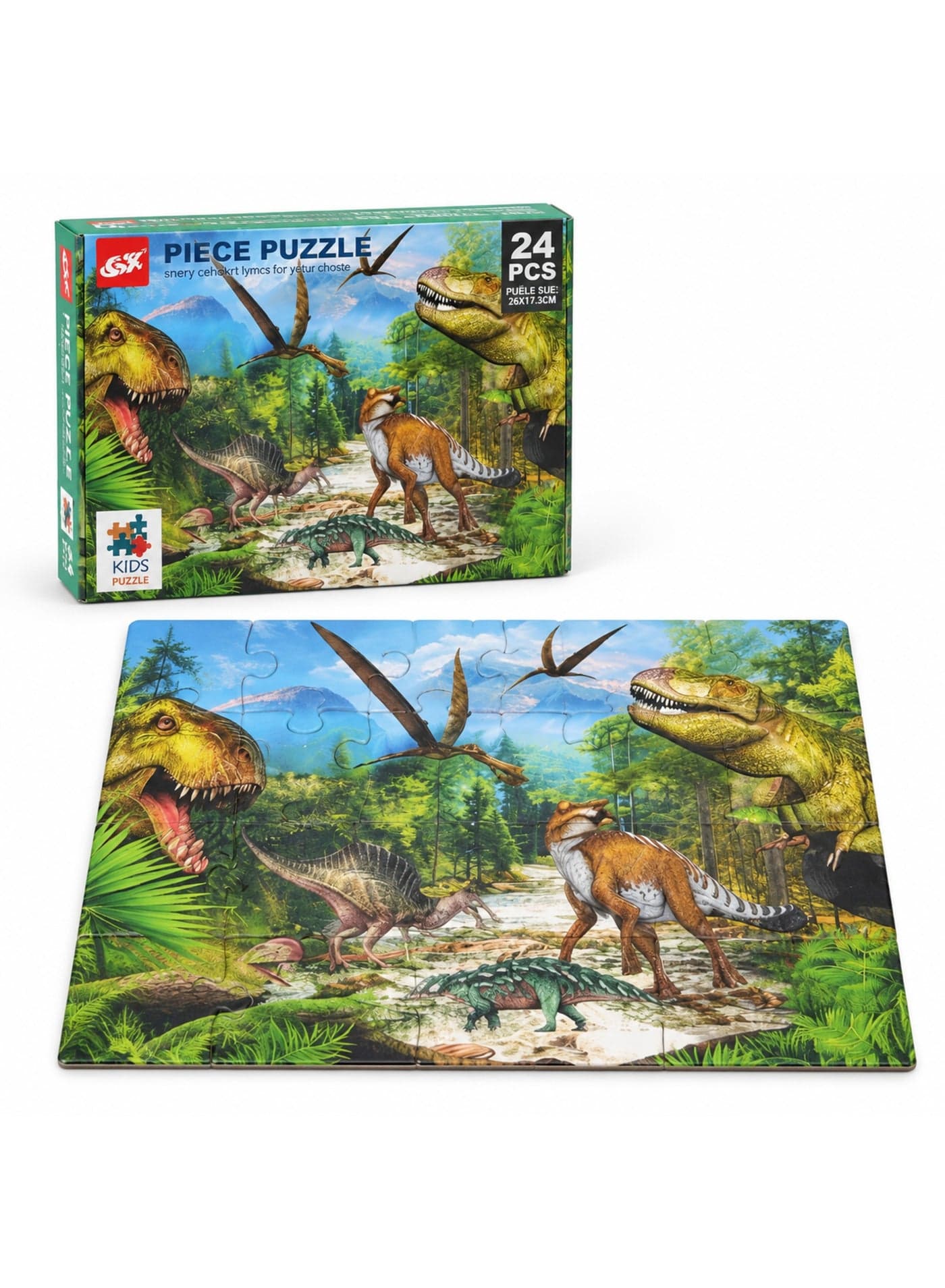 Forest Dinosaurs Jigsaw Puzzle – 24 Pieces