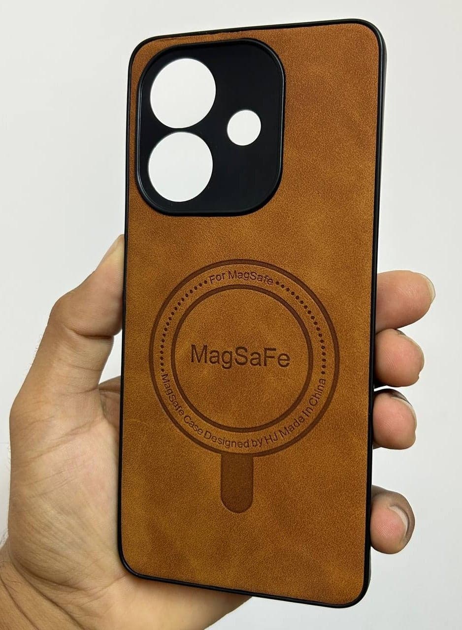 MacSafe Leather Generic Back Case Compatible with Oppo A3 / A3X .