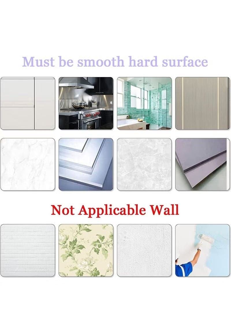 20 Pieces Waterproof Oilproof Heavy Duty Self Adhesive Sticker Hooks Transparent Wall Hook (٥)