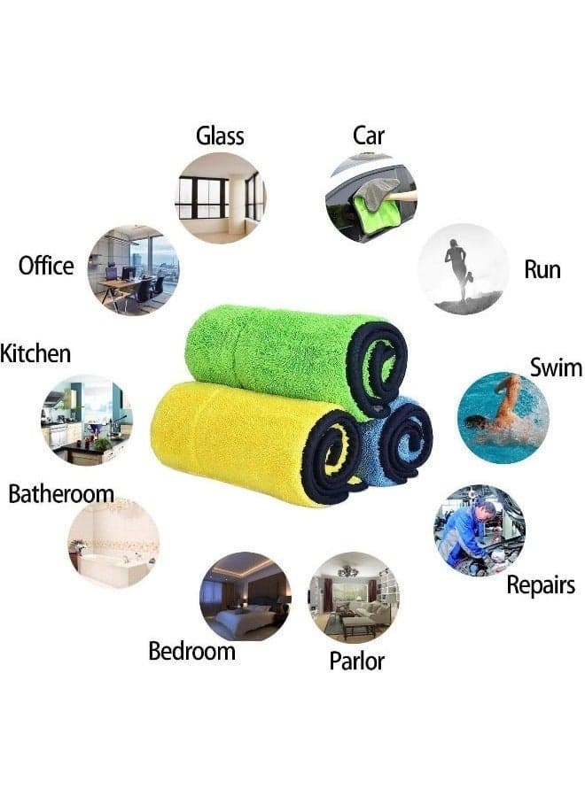 Car Drying Towel, Free Microfiber Cleaning Cloth,Premium Professional Soft Microfiber Towel,Super Absorbent Detailing Towel for Car/Windows/Screen/Kitchen,30x40cm 3Pack (3)