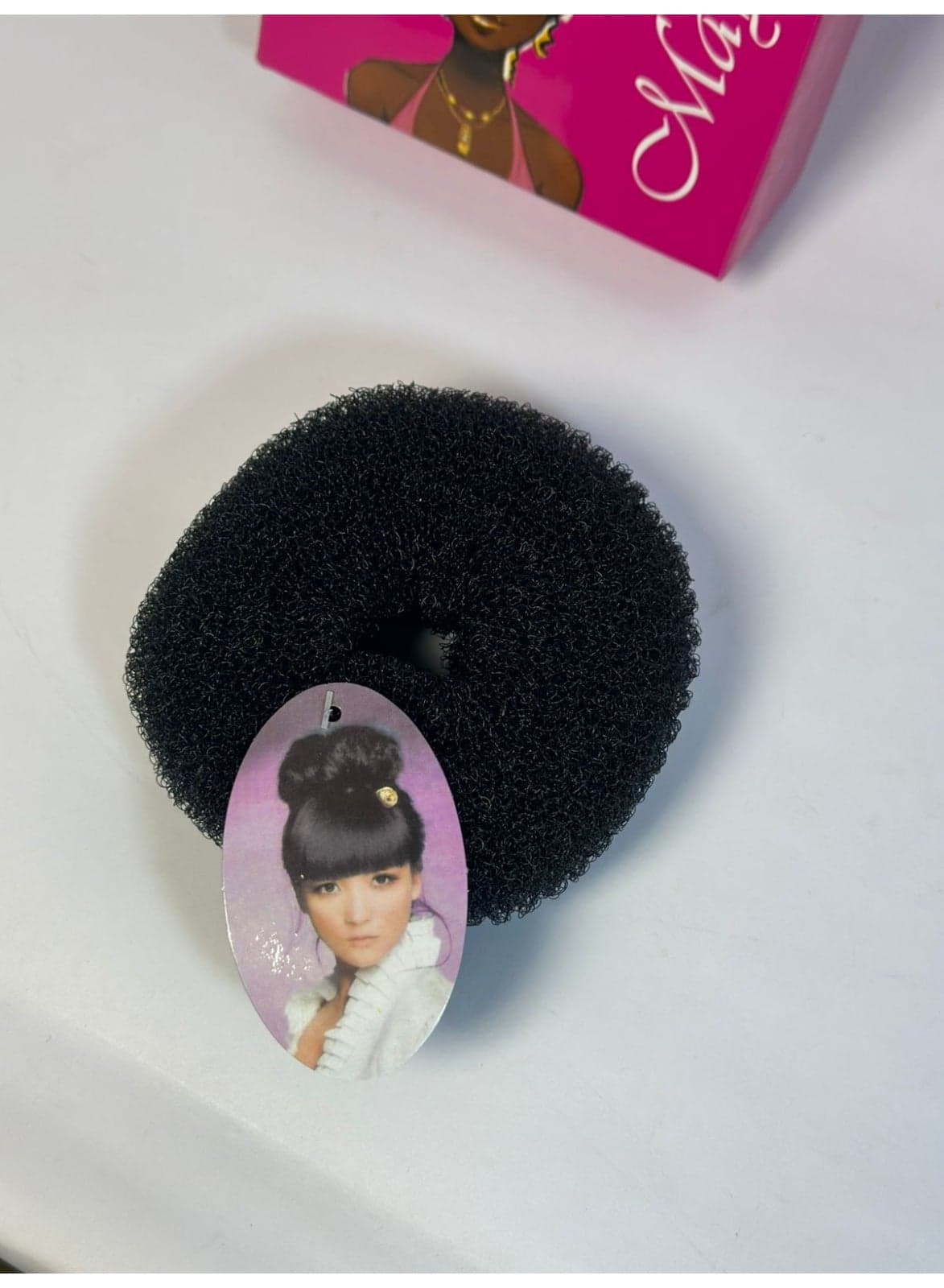 BIG Donut HairStyling Tuck Black Hair Tie Bun Hairstyle may vary color 1PC Hair Clips (4)