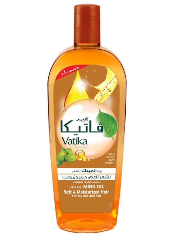 Vatika Naturals Mink Enriched Hair Oil (180ml) Oil & Serums