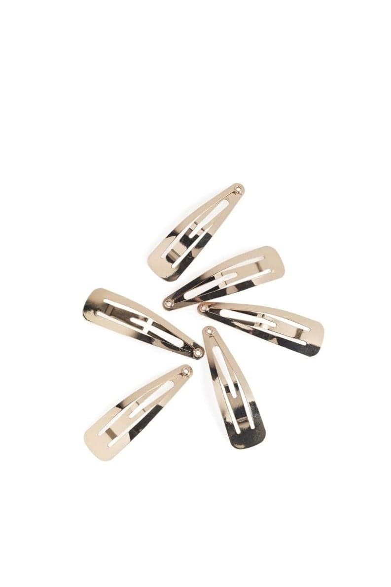 6-Piece Stainless Steel Hair Clips – Durable and Rust-Resistant Metal Sectioning Clips for Styling, Cutting, and Daily Hair Management – Suitable for All Hair Types